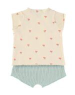 Top + Culotte | POPPIES - Ecru - Imagen 2