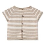Camiseta punto rayas | VINCENT - Cream-toasted - Imagen 2