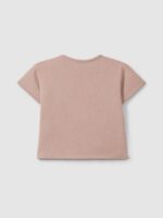 Camiseta con bordado | Rosa viejo - Imagen 2