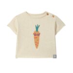 Camiseta con estampado zanahoria | Ocre