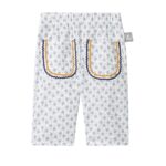 Pantalón largo pull-up floral con detalles | Azul