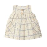 Vestido algodón texturizado estampado