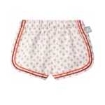 Pantalón corto pull-up floral con detalle | Rosa viejo