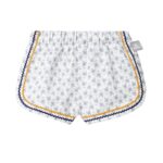 Pantalón corto pull-up floral con detalle | Azul