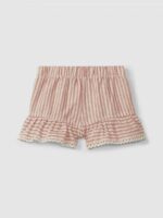 Pantalón corto pull-up rayas detalle bordado inglés | Terracota - Imagen 2