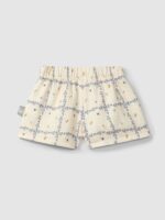 Pantalón corto algodón texturizado estampado | Indigo - Imagen 2