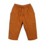 PANTALON LARGO JERSEY OCRE