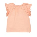 CAMISETA VOLANTES TÚNICA | TULIP CORAL