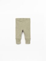 LEGGINGS RIB FLAME KHAKI TEXTURE - Imagen 2