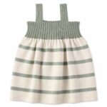 Vestido punto rayas NICOL - Cream Mint