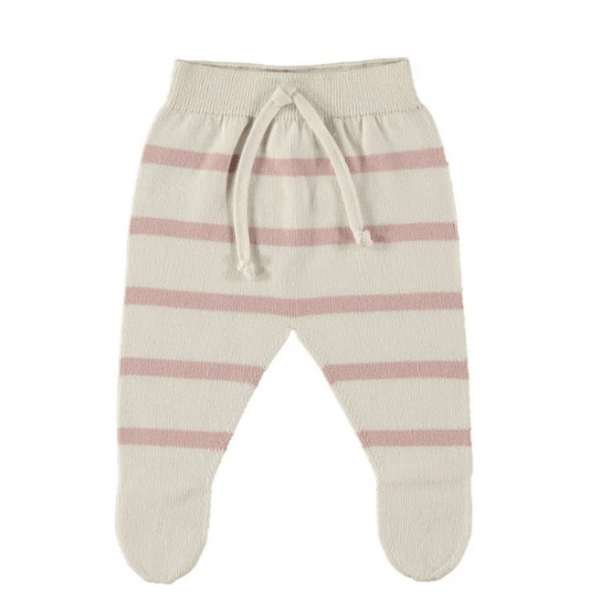 Polaina punto rayas LUC | Cream Rose