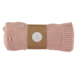 Manta de punto chickpea KURT - Pale Rose