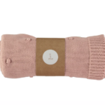 Manta de punto chickpea KURT - Pale Rose