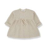 Vestido polar rayas ESTELA | BEIGE
