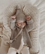 Abrigo punto bobo PETER - Stone - Imagen 2