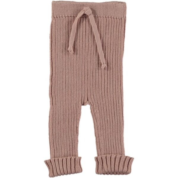 Pantalón punto canalé JACOB - Pale Rose