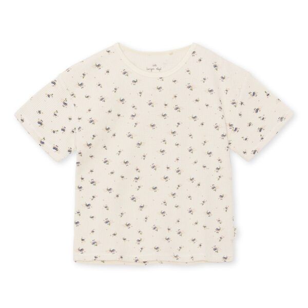 Camiseta flores tejido gofre | Tuti
