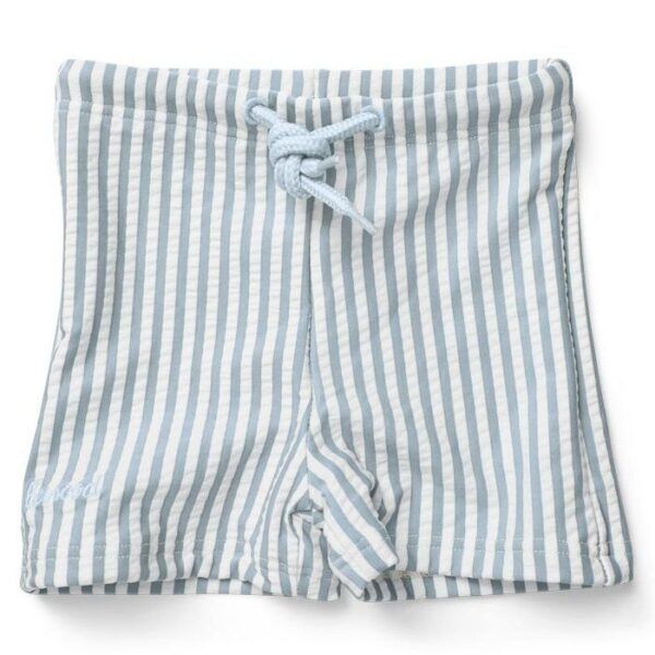 Bañador niño Otto Seersucker - Stripes Sea blue
