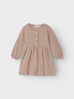Vestido canalé KIDS | Rosa antiguo - Imagen 6