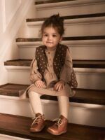 Vestido canalé KIDS | Rosa antiguo - Imagen 2
