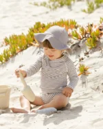 Conjunto bañador UPF 50+ | CAMI ML STRIPE LAGOON - Imagen 3