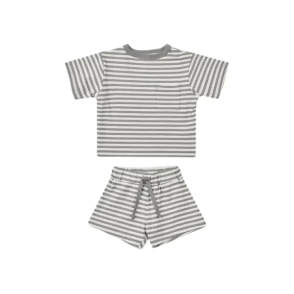 Conjunto short y camiseta | STRIPES LAGOON