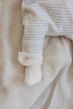 Vestido polar rayas ESTELA | BEIGE - Imagen 5