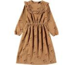 Vestido - RUFFLED YOKE TREKKING WOOD