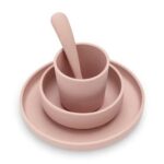 Vajilla 4 piezas silicona - Pale Pink