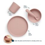 Vajilla 4 piezas silicona - Pale Pink - Imagen 4