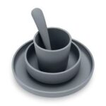 Vajilla 4 piezas silicona - Storm Grey