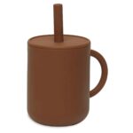 Taza con pajita silicona - Caramel