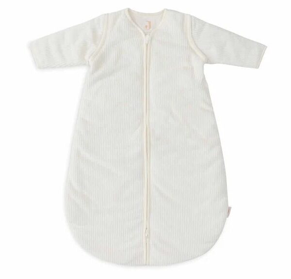 Saco dormir mangas extraíbles - NEWBORN 60cm ROUND | RIB - Ivory