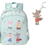 Mochila mediana + llavero | The Three Little Pigs