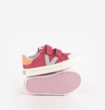Zapatilla lona velcro | TRIBU BASKET TIRAS - Fresa - Imagen 2