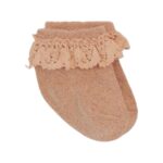 Calcetines | Glitter & Ruffles - Rosa Oscuro