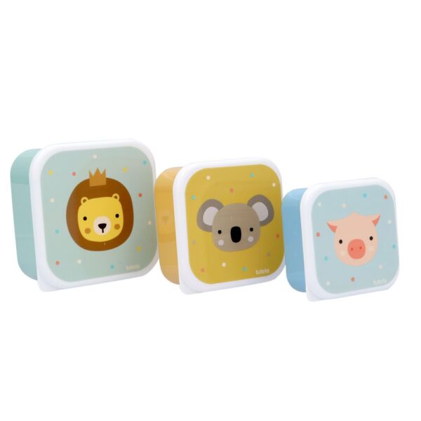3 Cajas Almuerzo | Animal Friends