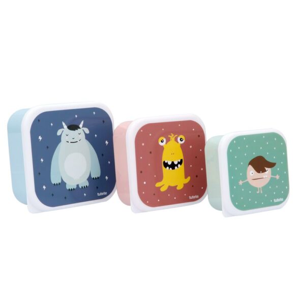 3 Cajas Almuerzo | Little Monsters