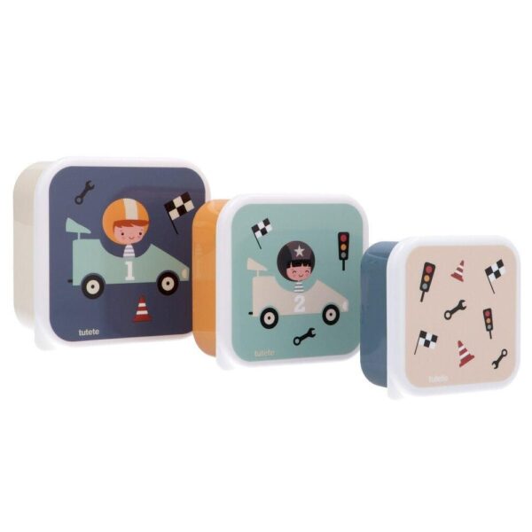 3 Cajas Almuerzo | Speed Racers