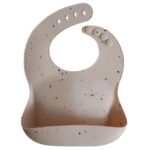 Babero Silicona Anticaída MUSHIE- Vanilla Confetti