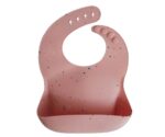 Babero Silicona Anticaída MUSHIE- Powder Pink Confetti