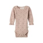 Body punto calado floral | Rosa antiguo