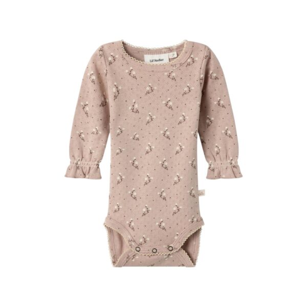 Body punto calado floral | Rosa antiguo