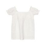 Vestido lino para bebé blanco RAQUEL