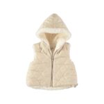 Abrigo chaleco | TEDDY CREAM