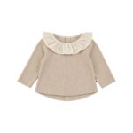 Jersey volante cuello | Beige
