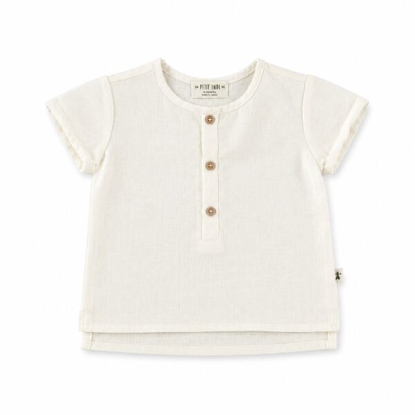 CAMISETA MC LINO | BLANCA NIÑO KIDS
