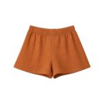 Shorts sueltos | JACQUARD LISO NARANJA