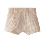 Pantalones cortos pull-up de tejido waffle | Nude